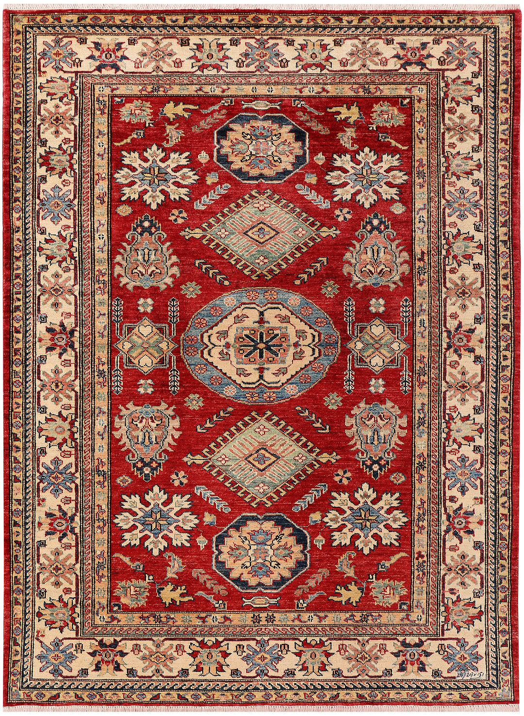 Firebrick Kazak 4' 11 x 6' 9 - No. 47936 - ALRUG Rug Store