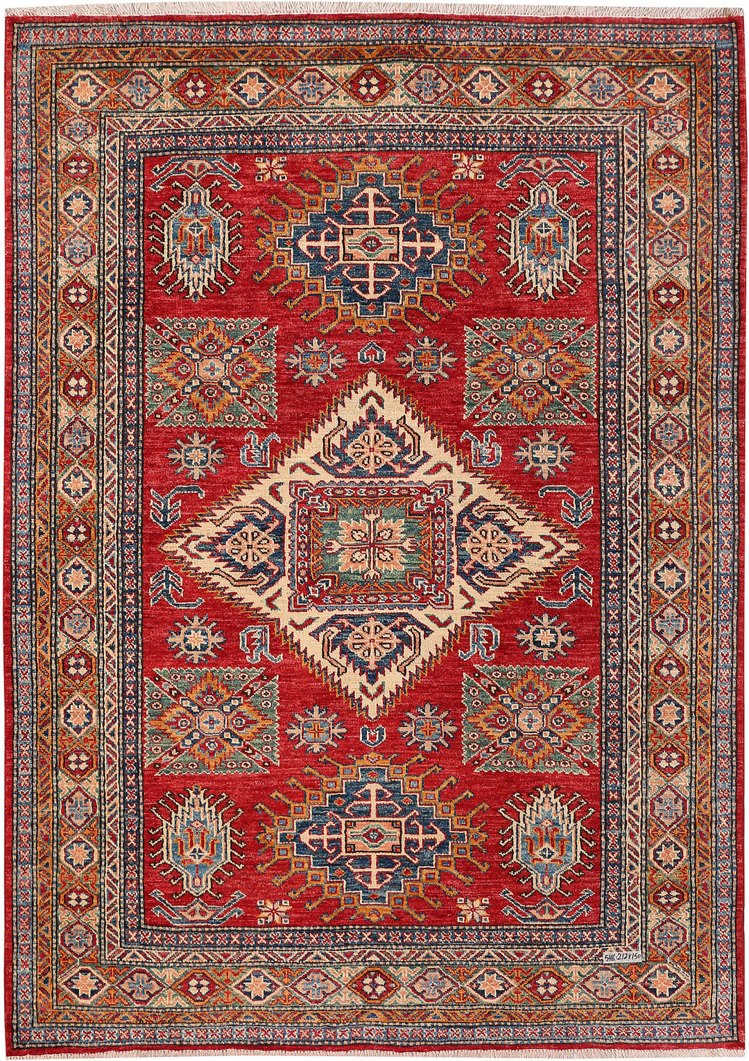 Firebrick Kazak 4' 11 x 6' 11 - No. 47938 - ALRUG Rug Store