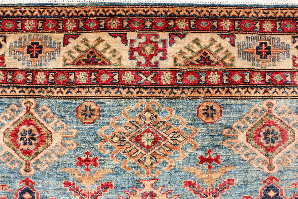 Cadet Blue Kazak 5' x 6' 9 - No. 47939 - ALRUG Rug Store
