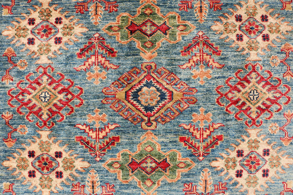 Cadet Blue Kazak 5' x 6' 9 - No. 47939 - ALRUG Rug Store