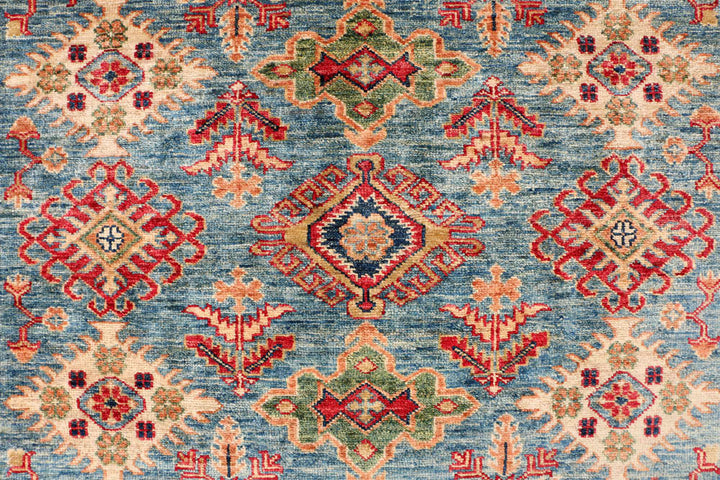 Cadet Blue Kazak 5' x 6' 9 - No. 47939 - ALRUG Rug Store