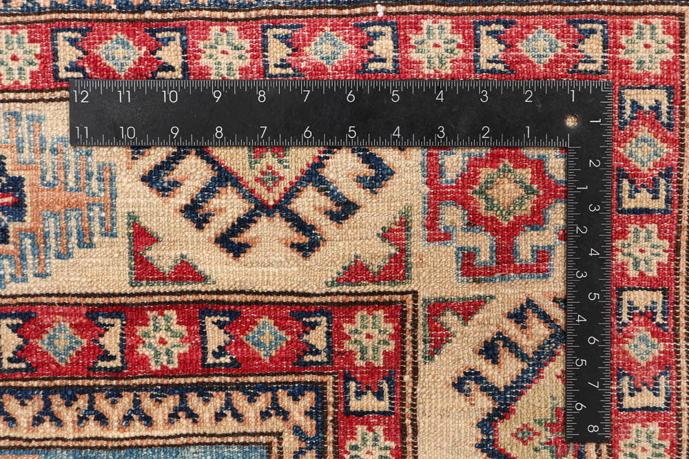 Cadet Blue Kazak 5' x 6' 9 - No. 47939 - ALRUG Rug Store