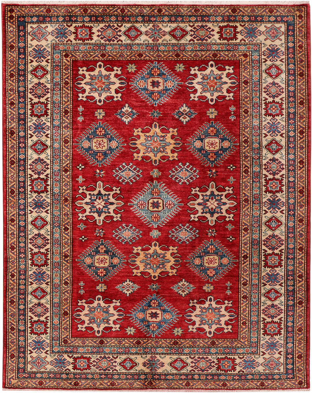Firebrick Kazak 5' 1 x 6' 5 - No. 47940 - ALRUG Rug Store