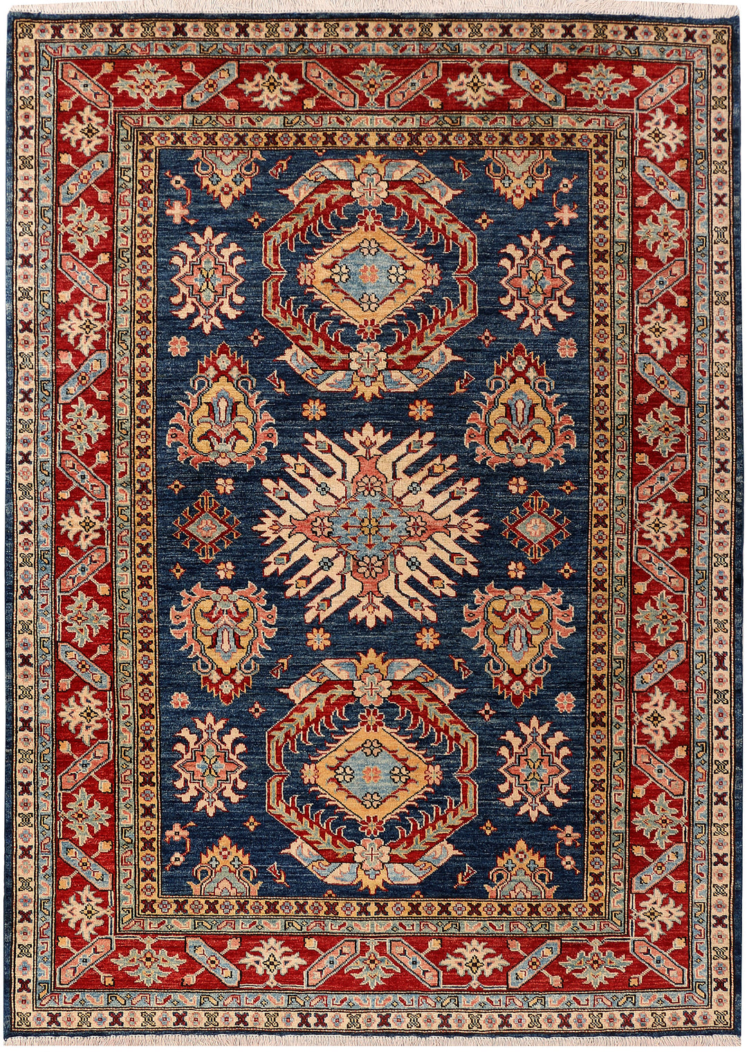 Navy Kazak 5' x 6' 9 - No. 47942 - ALRUG Rug Store