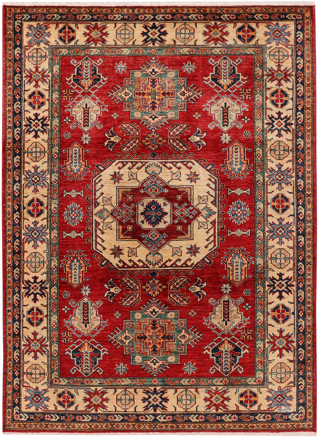 Firebrick Kazak 4' 11 x 6' 9 - No. 47943 - ALRUG Rug Store