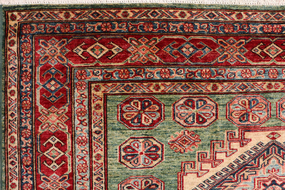 Olivedrab Kazak 4' 11 x 6' 8 - No. 47954 - ALRUG Rug Store