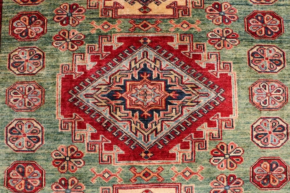 Olivedrab Kazak 4' 11 x 6' 8 - No. 47954 - ALRUG Rug Store