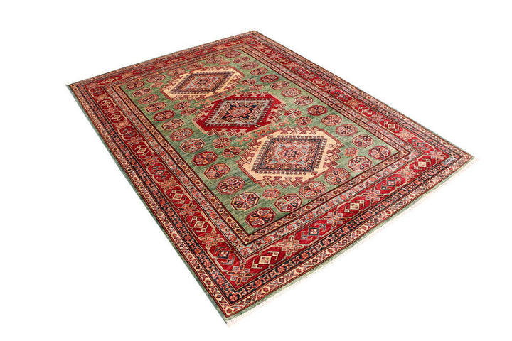 Olivedrab Kazak 4' 11 x 6' 8 - No. 47954 - ALRUG Rug Store