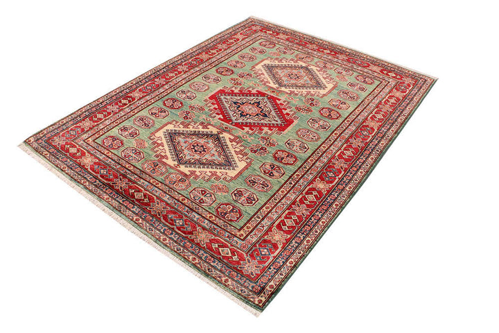 Olivedrab Kazak 4' 11 x 6' 8 - No. 47954 - ALRUG Rug Store