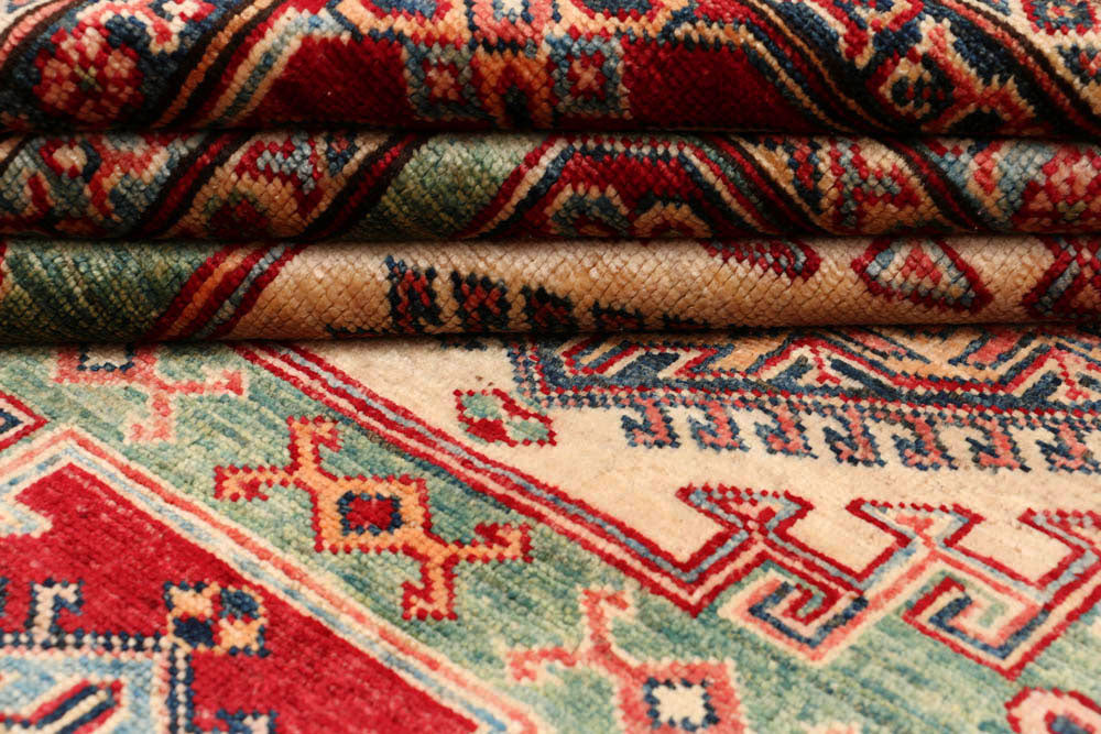 Olivedrab Kazak 4' 11 x 6' 8 - No. 47954 - ALRUG Rug Store