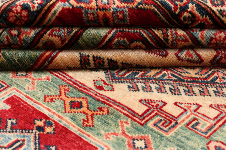 Olivedrab Kazak 4' 11 x 6' 8 - No. 47954 - ALRUG Rug Store