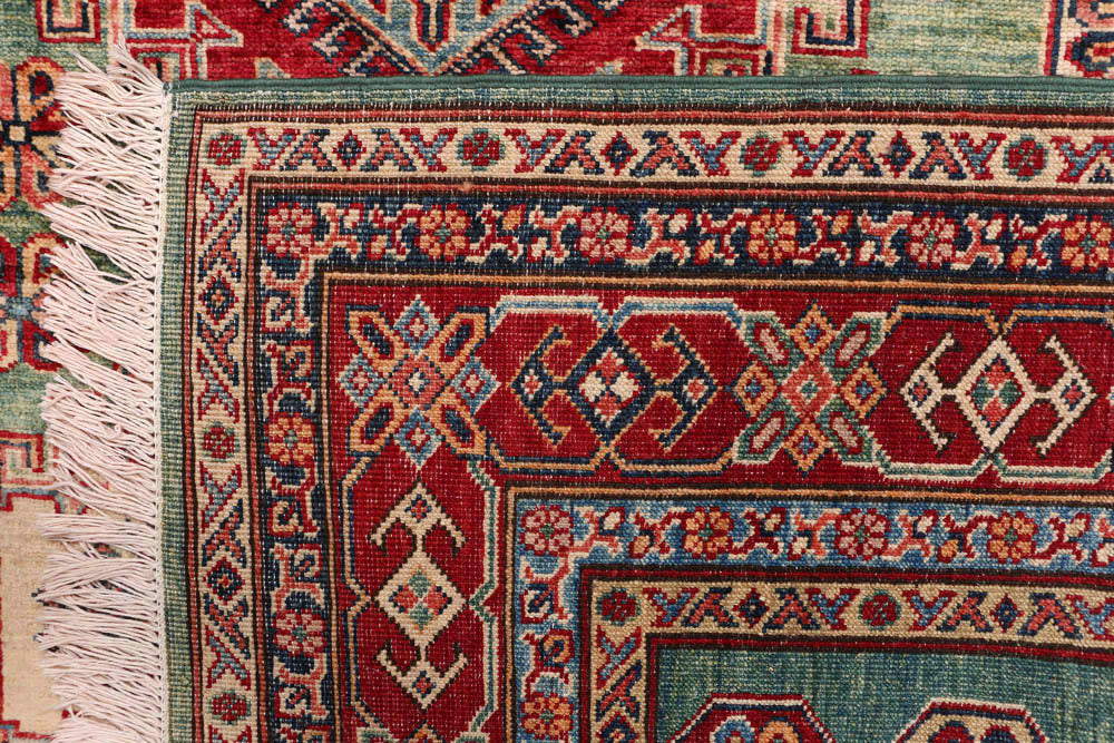 Olivedrab Kazak 4' 11 x 6' 8 - No. 47954 - ALRUG Rug Store
