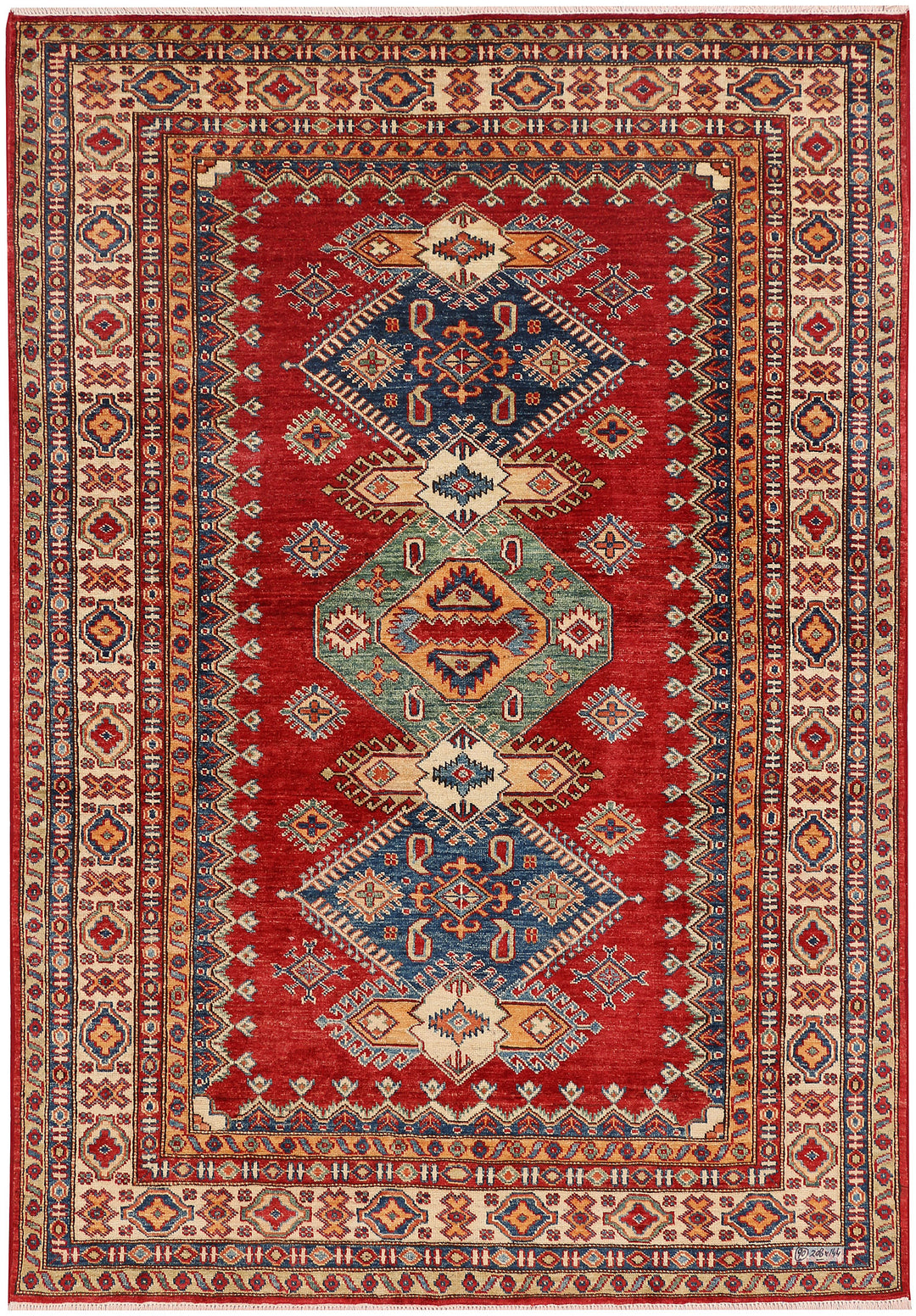Firebrick Kazak 4' 9 x 6' 10 - No. 47956 - ALRUG Rug Store