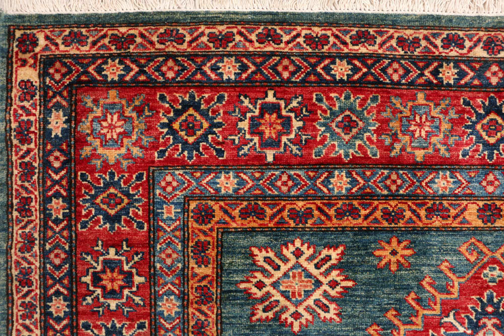 Cadet Blue Kazak 4' 10 x 7' 1 - No. 47957 - ALRUG Rug Store