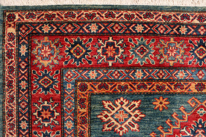 Cadet Blue Kazak 4' 10 x 7' 1 - No. 47957 - ALRUG Rug Store