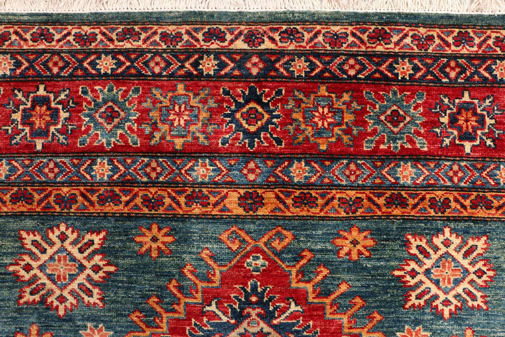 Cadet Blue Kazak 4' 10 x 7' 1 - No. 47957 - ALRUG Rug Store