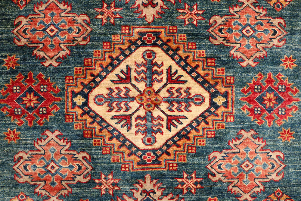 Cadet Blue Kazak 4' 10 x 7' 1 - No. 47957 - ALRUG Rug Store