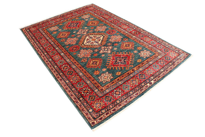 Cadet Blue Kazak 4' 10 x 7' 1 - No. 47957 - ALRUG Rug Store