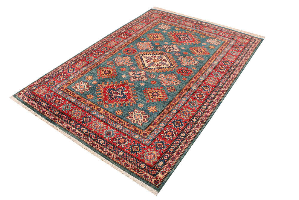 Cadet Blue Kazak 4' 10 x 7' 1 - No. 47957 - ALRUG Rug Store