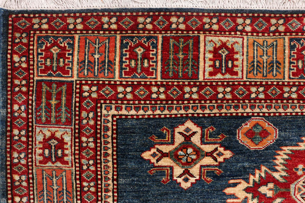 Dark Slate Grey Kazak 4' 11 x 7' 3 - No. 47960 - ALRUG Rug Store