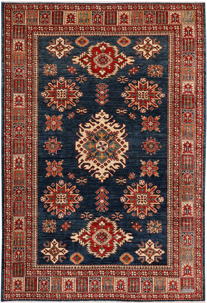 Dark Slate Grey Kazak 4' 11 x 7' 3 - No. 47960 - ALRUG Rug Store
