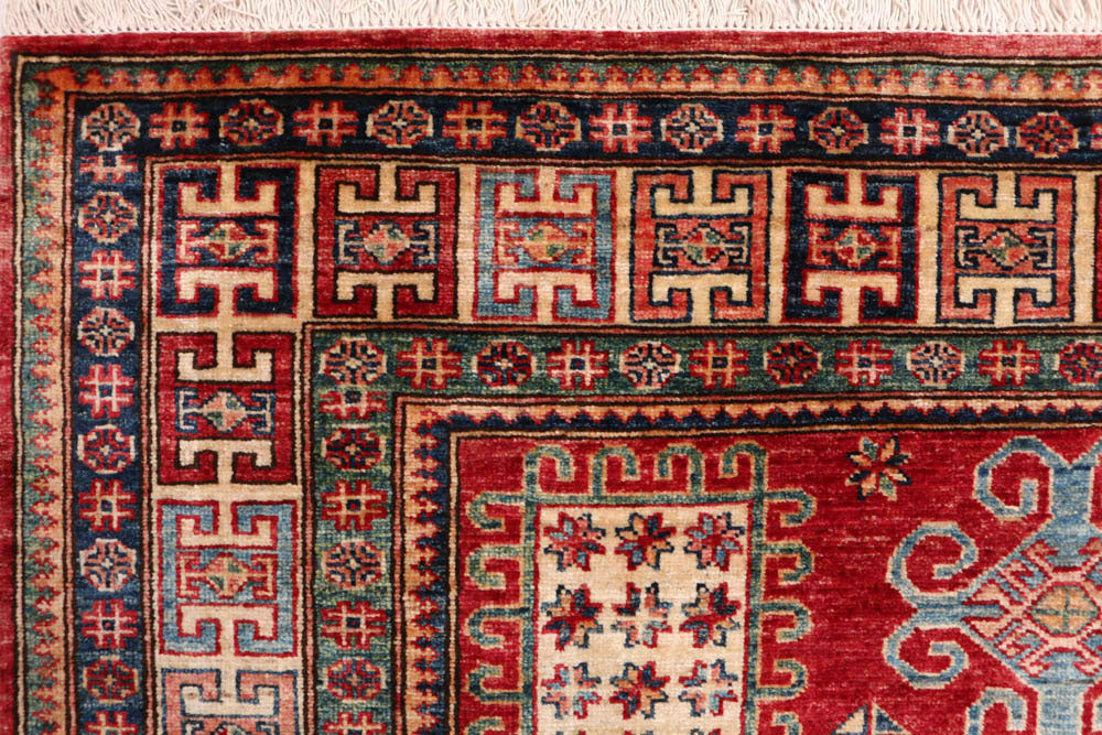 Firebrick Kazak 4' 7 x 7' - No. 47962 - ALRUG Rug Store
