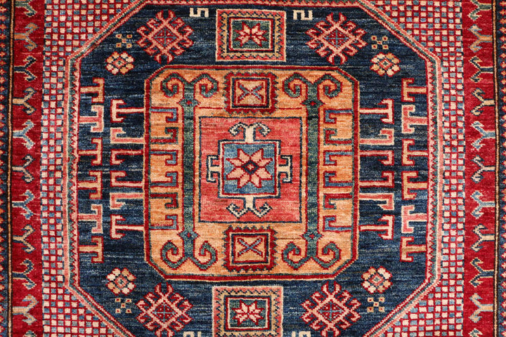 Firebrick Kazak 4' 7 x 7' - No. 47962 - ALRUG Rug Store