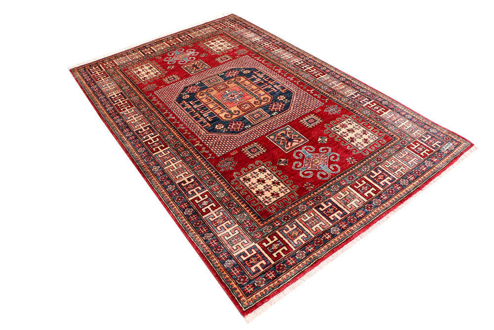 Firebrick Kazak 4' 7 x 7' - No. 47962 - ALRUG Rug Store
