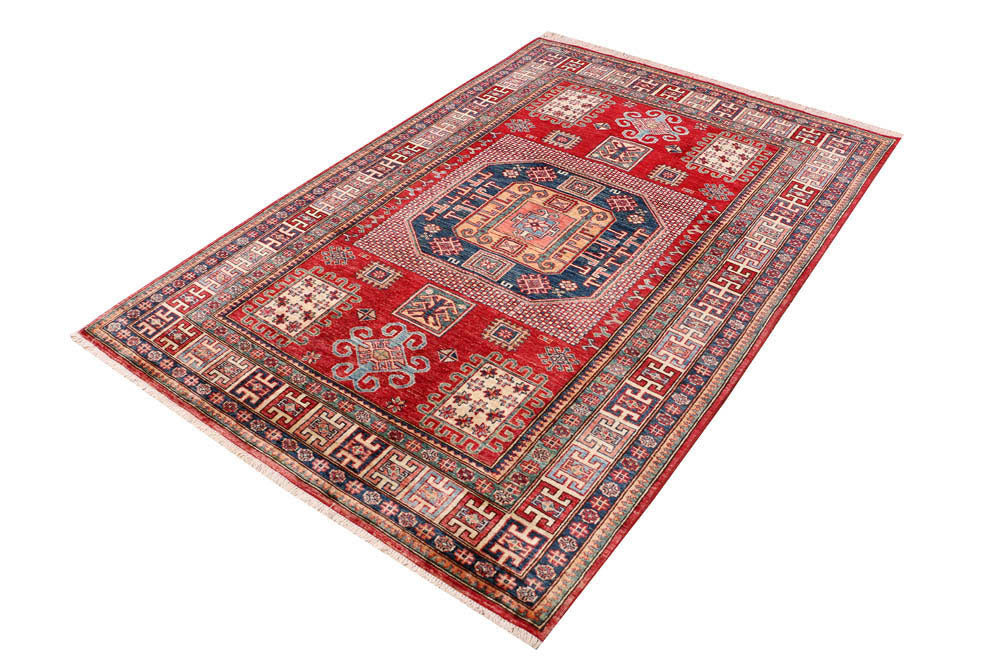 Firebrick Kazak 4' 7 x 7' - No. 47962 - ALRUG Rug Store