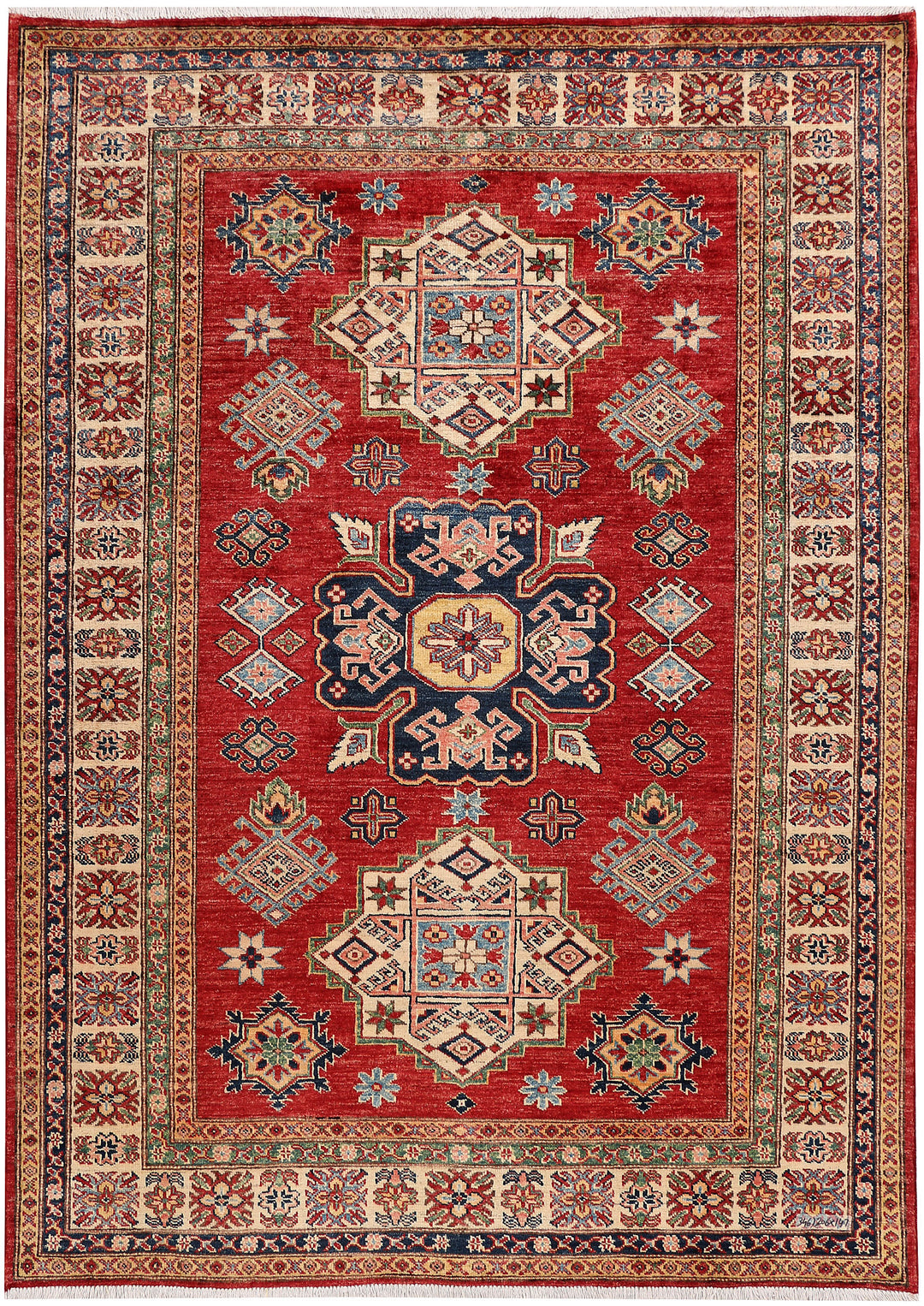 Firebrick Kazak 4' 10 x 6' 9 - No. 47964 - ALRUG Rug Store