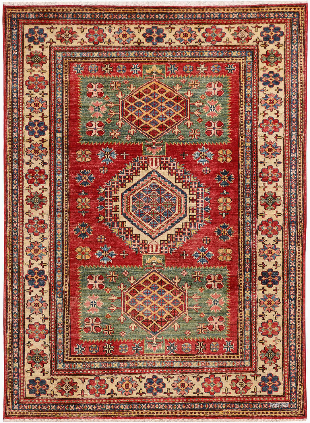 Firebrick Kazak 4' 10 x 6' 9 - No. 47966 - ALRUG Rug Store