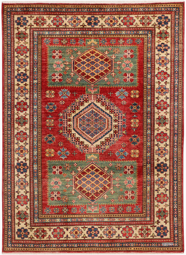 Firebrick Kazak 4' 10 x 6' 9 - No. 47966 - ALRUG Rug Store