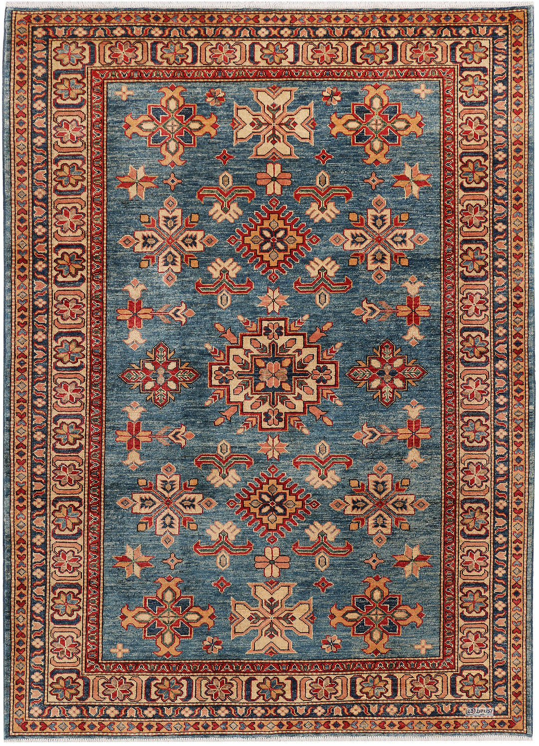 Steel Blue Kazak 4' 11 x 6' 11 - No. 47970 - ALRUG Rug Store