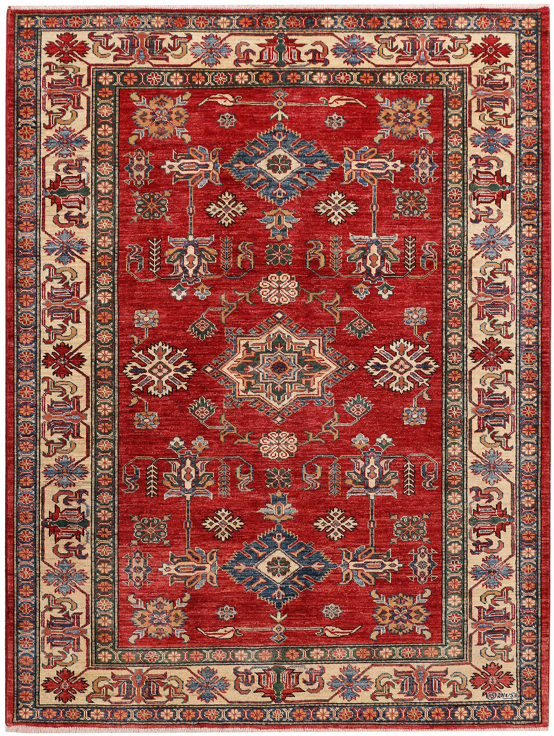 Firebrick Kazak 5' x 6' 7 - No. 47971 - ALRUG Rug Store
