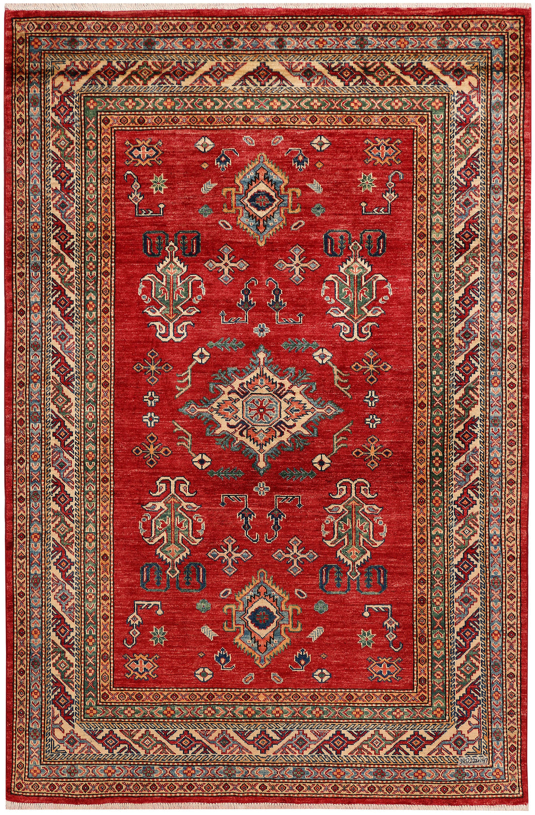 Firebrick Kazak 4' 10 x 7' 3 - No. 47972 - ALRUG Rug Store