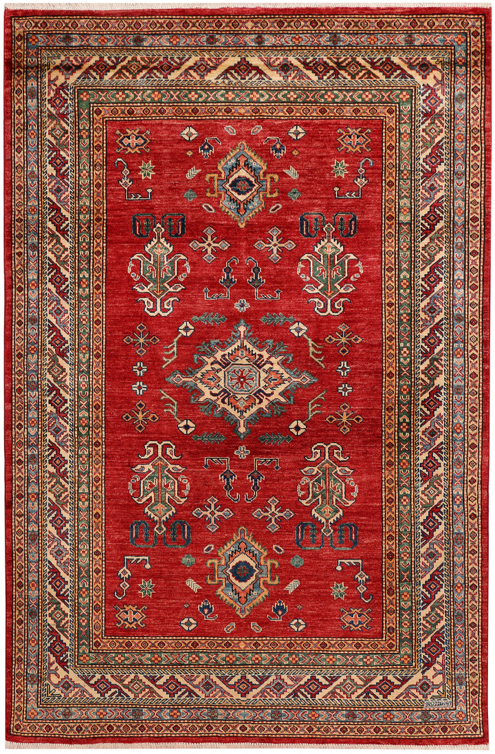Firebrick Kazak 4' 10 x 7' 3 - No. 47972 - ALRUG Rug Store