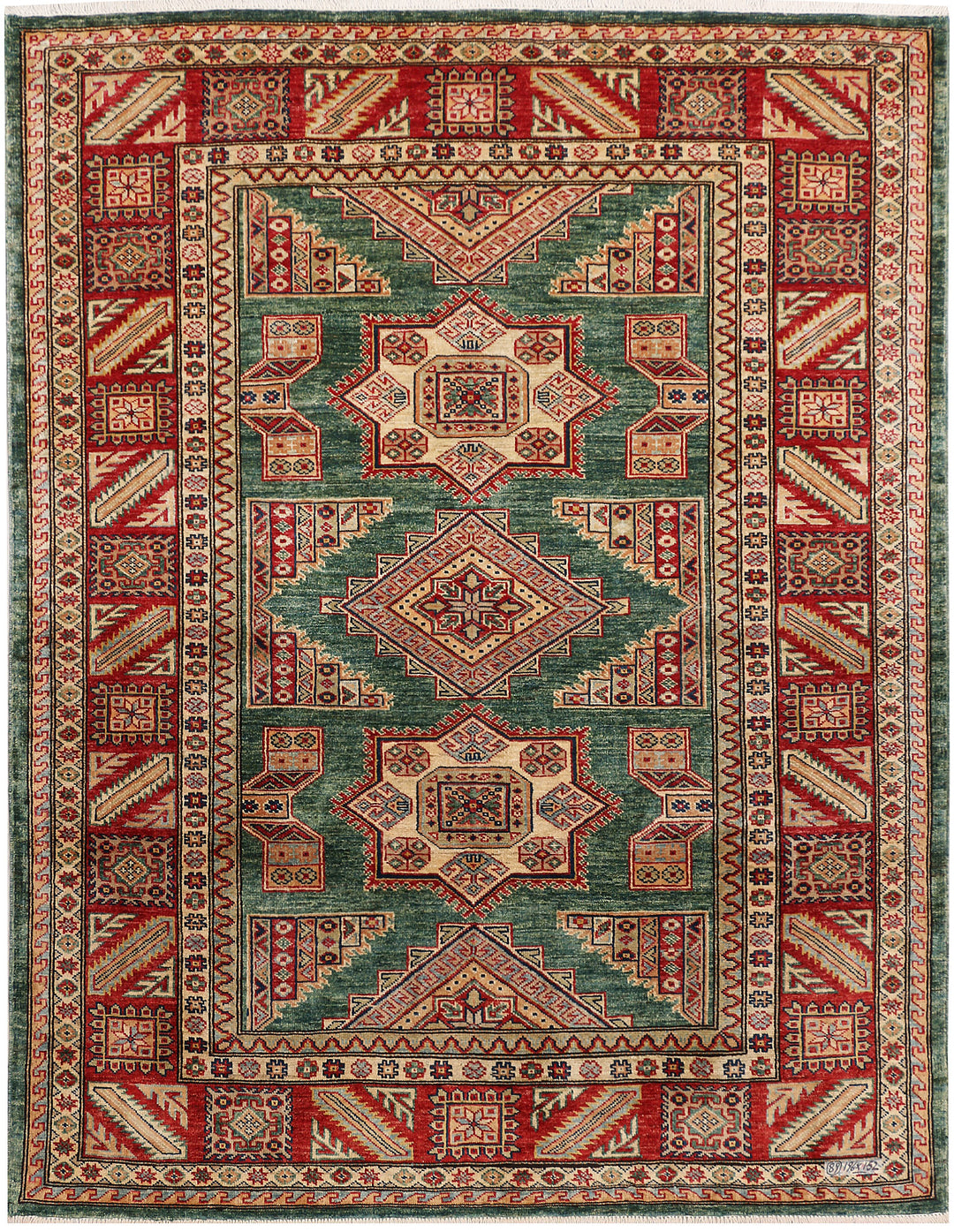 Sea Green Kazak 5' x 6' 5 - No. 47973 - ALRUG Rug Store