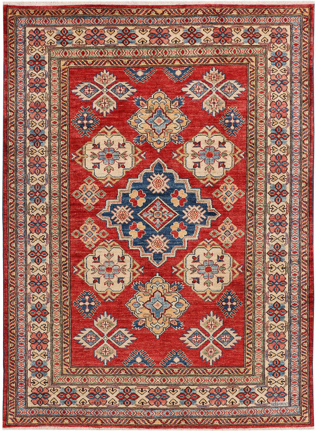 Firebrick Kazak 4' 10 x 6' 7 - No. 47974 - ALRUG Rug Store