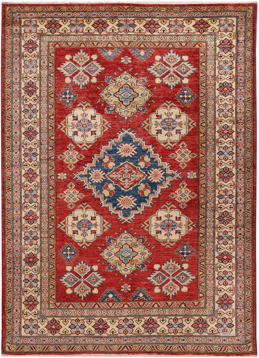 Firebrick Kazak 5' 3 x 7' 3 - No. 47976 - ALRUG Rug Store