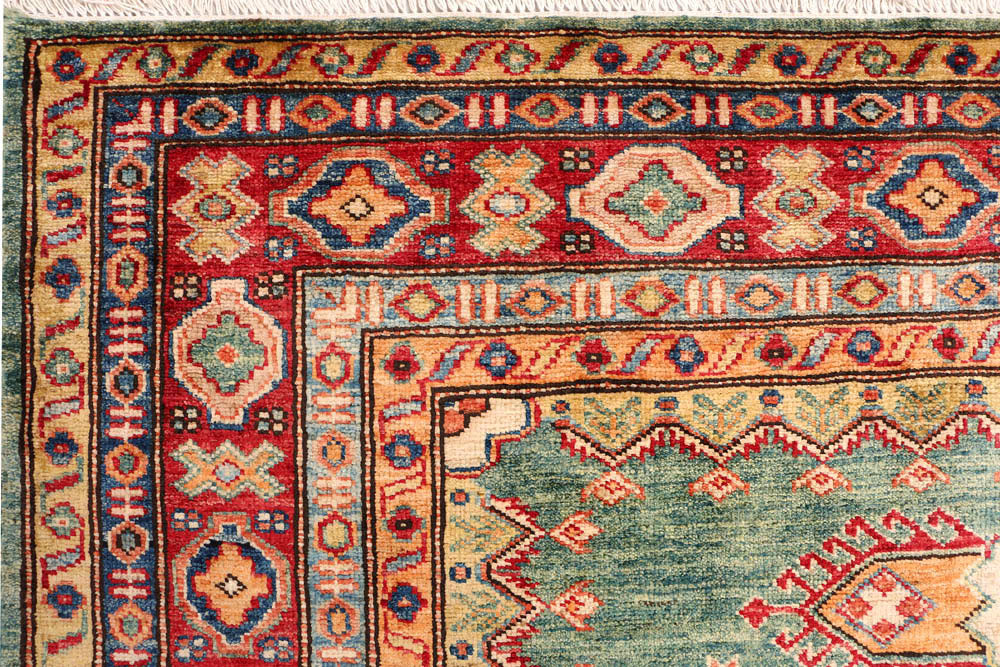Olivedrab Kazak 5' x 6' 10 - No. 47978 - ALRUG Rug Store