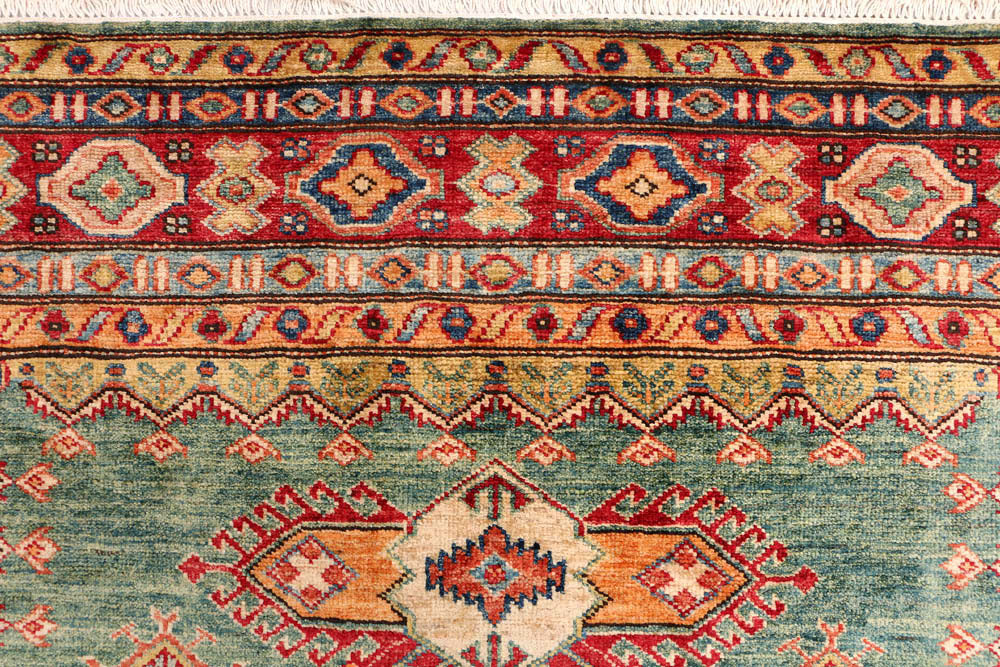 Olivedrab Kazak 5' x 6' 10 - No. 47978 - ALRUG Rug Store