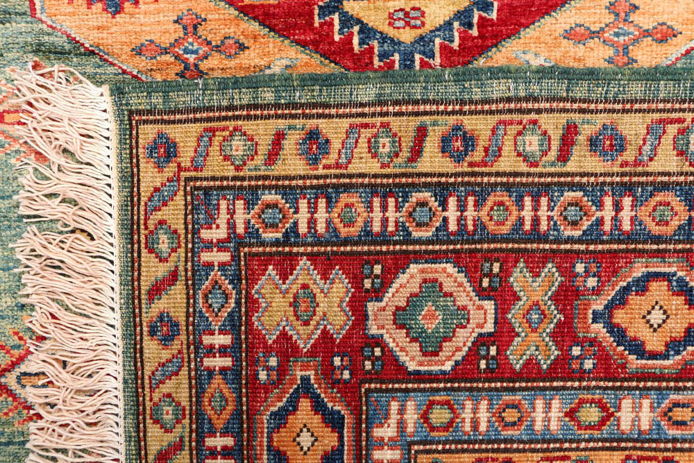 Olivedrab Kazak 5' x 6' 10 - No. 47978 - ALRUG Rug Store