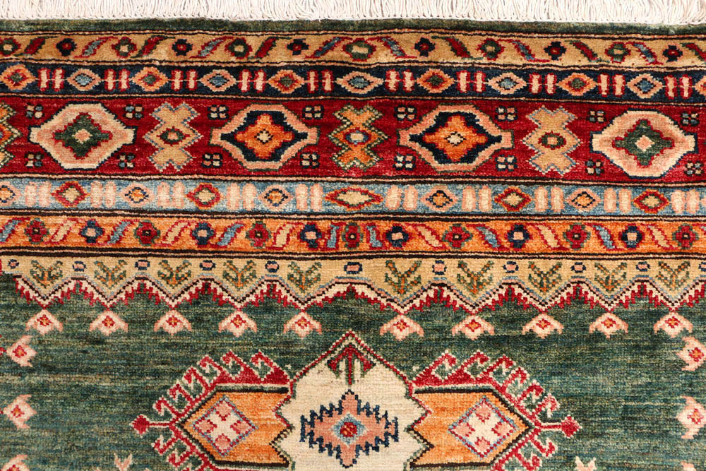 Dark Olive Green Kazak 4' 9 x 7' 1 - No. 47981 - ALRUG Rug Store