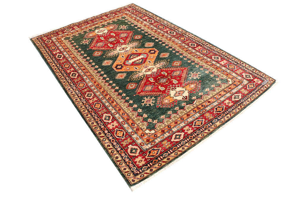 Dark Olive Green Kazak 4' 9 x 7' 1 - No. 47981 - ALRUG Rug Store
