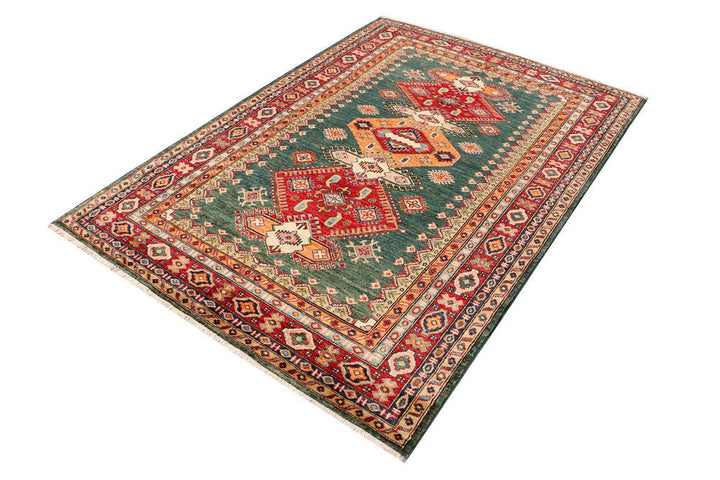 Dark Olive Green Kazak 4' 9 x 7' 1 - No. 47981 - ALRUG Rug Store