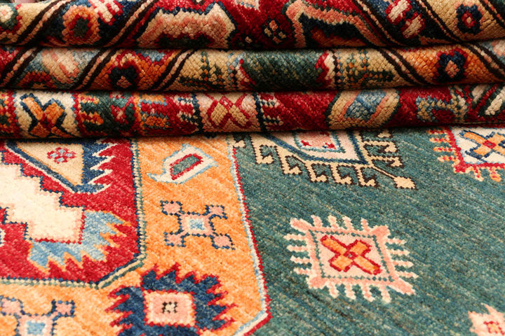 Dark Olive Green Kazak 4' 9 x 7' 1 - No. 47981 - ALRUG Rug Store