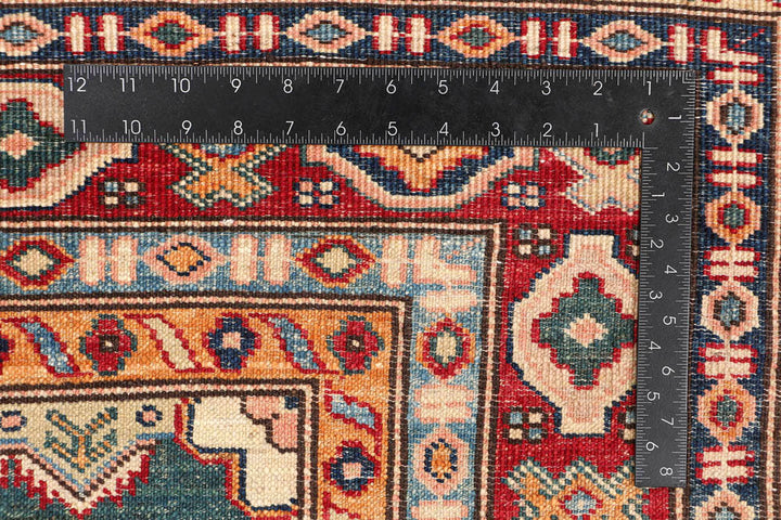 Dark Olive Green Kazak 4' 9 x 7' 1 - No. 47981 - ALRUG Rug Store
