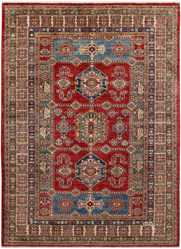Dark Red Kazak 4' 9 x 6' 6 - No. 47982 - ALRUG Rug Store