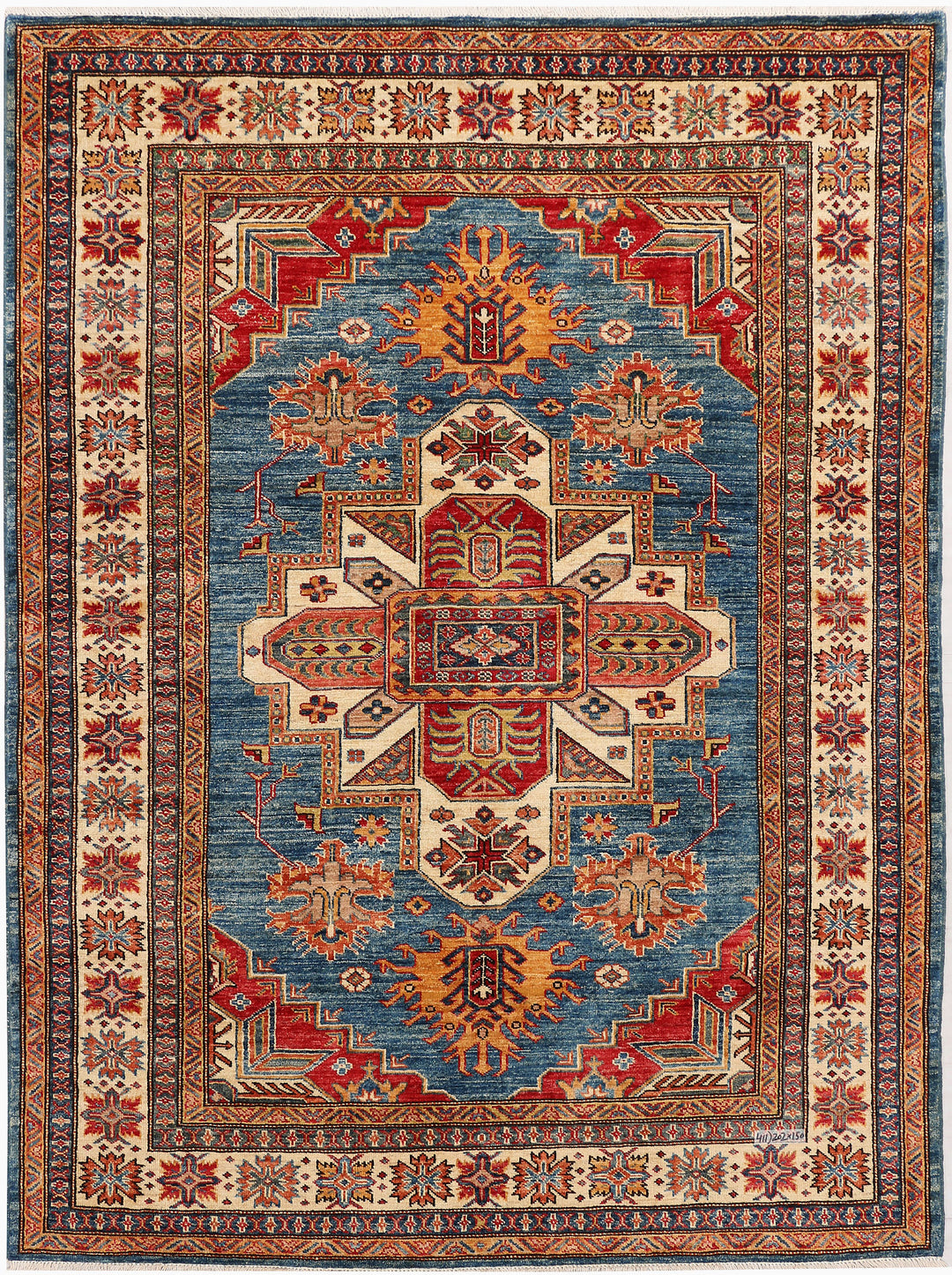 Steel Blue Kazak 4' 11 x 6' 8 - No. 47983 - ALRUG Rug Store