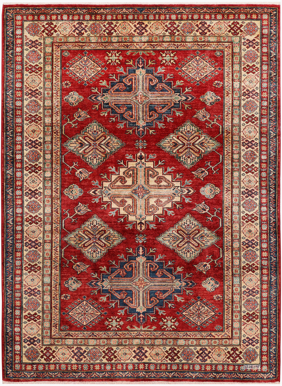 Firebrick Kazak 4' 11 x 6' 8 - No. 47984 - ALRUG Rug Store